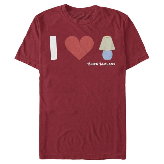 Men's Anchorman I Love Lamp Icons  Graphic Tee Cardinal X Large