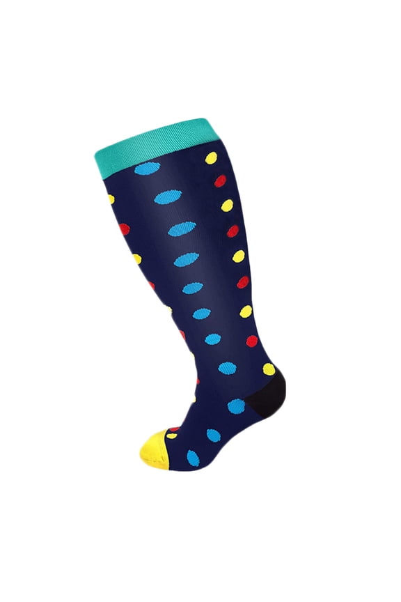 Men's And Women’s Athletic Socks Graphic Print Compression Socks Wicking Quick-Dry Sport Socks Supportive Running Gear For Cross Training