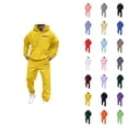 thumbnail image 1 of Men's And Women's Autumn And Winter Fashion Casual Letter Printed Sports Long Sleeved Hoodie Set Men Cotton Fleece Hooded Sweatshirt, 1 of 4