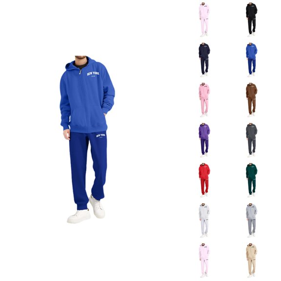 Men's And Women's Autumn And Winter Fashion Casual Letter Printed Sports Long Sleeved Hoodie Set Men Cotton Fleece Hooded Sweatshirt
