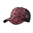 thumbnail image 1 of ZQUUVOU Men's And Women's Baseball Caps New Maple Fashionable Cotton Breathable Hats Red, 1 of 5