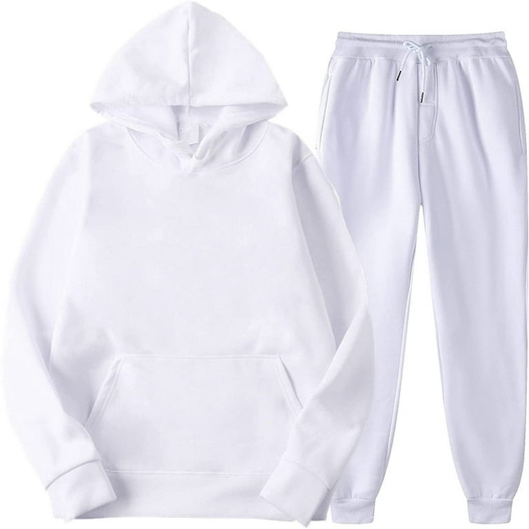 2Pcs/Set Women Sweat Suit Hoodie Tops Pants Sweatshirt Tracksuit Casual  Sports 
