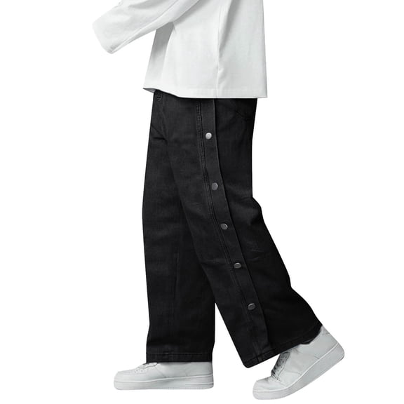 Men's And Women's Denim Loose Casual Straight Leg Pants