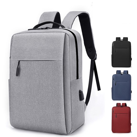 Men's And Women's Fashion Casual Exercise Canvas Business Backpack,Gray