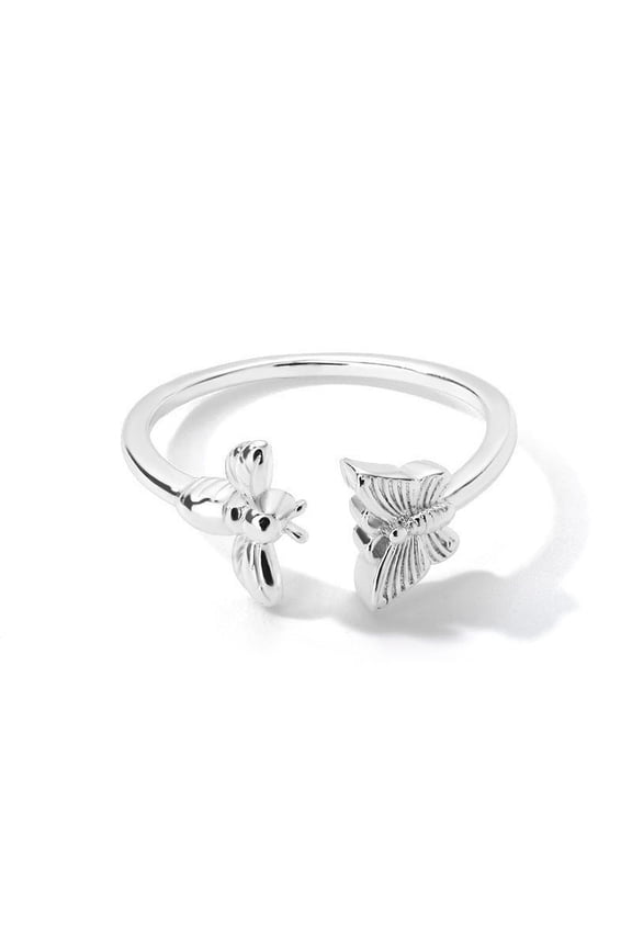 Men's And Women's Fashion Simple Butterfly Bee Ring