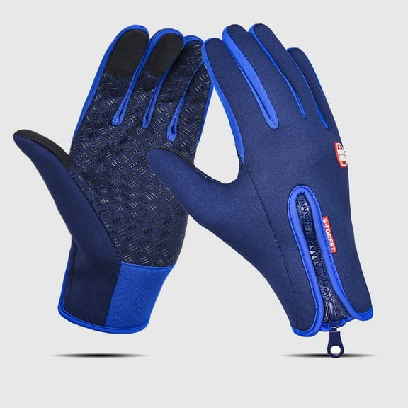 Men's And Women's Fleece Gloves Touch Screen Windproof Warm Riding Gloves