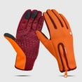 thumbnail image 1 of Men's And Women's Fleece Gloves Touch Screen Windproof Warm Riding Gloves, 1 of 5