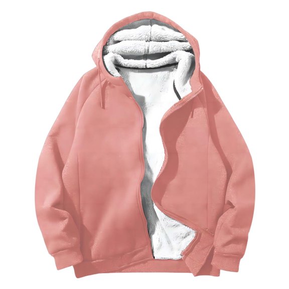 Men's And Women's Hooded Loose Casual Velvet European Style Coat