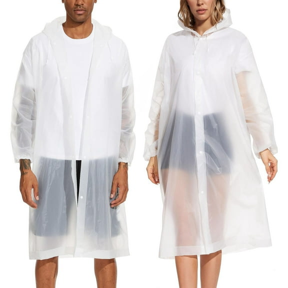 Men's And Women's Outdoor Transparent Portable Rain Raincoat Jackets