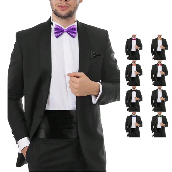 Men's And Women's Sequin Bow Tie for Adults And Children's Stage Performances Luminous Solid Color Bow Tie Neck Ties Mens