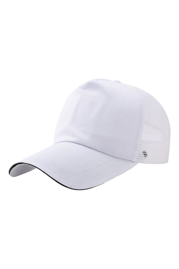 Men's And Women's Summer Cotton Back Net Hat Fashion Casual Sunscreen Baseball Cap
