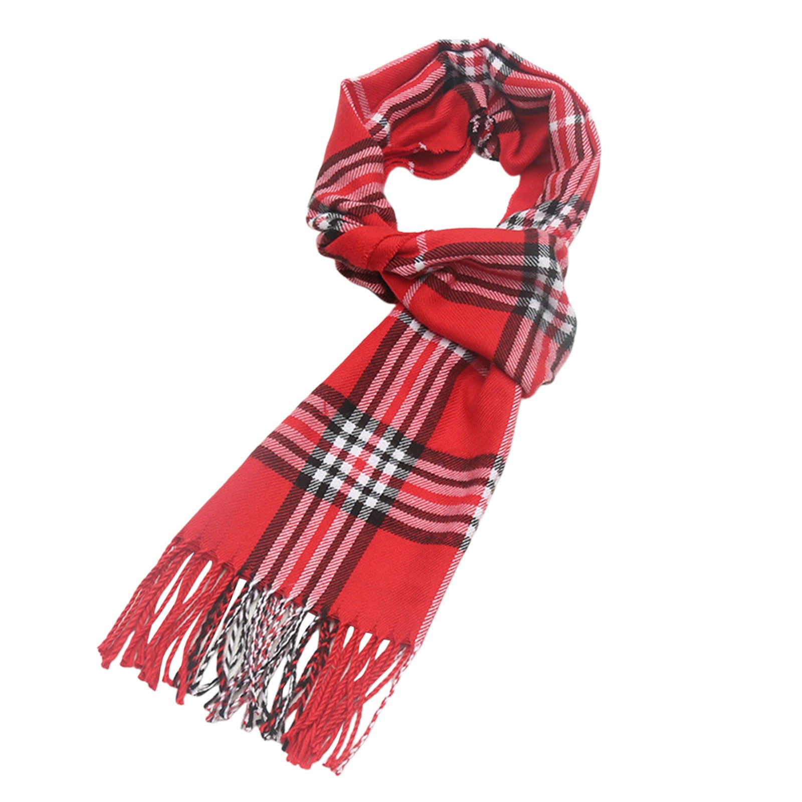 Oversized Scarf Burberry Scarf Red Plaid Men's And Women's Unisex