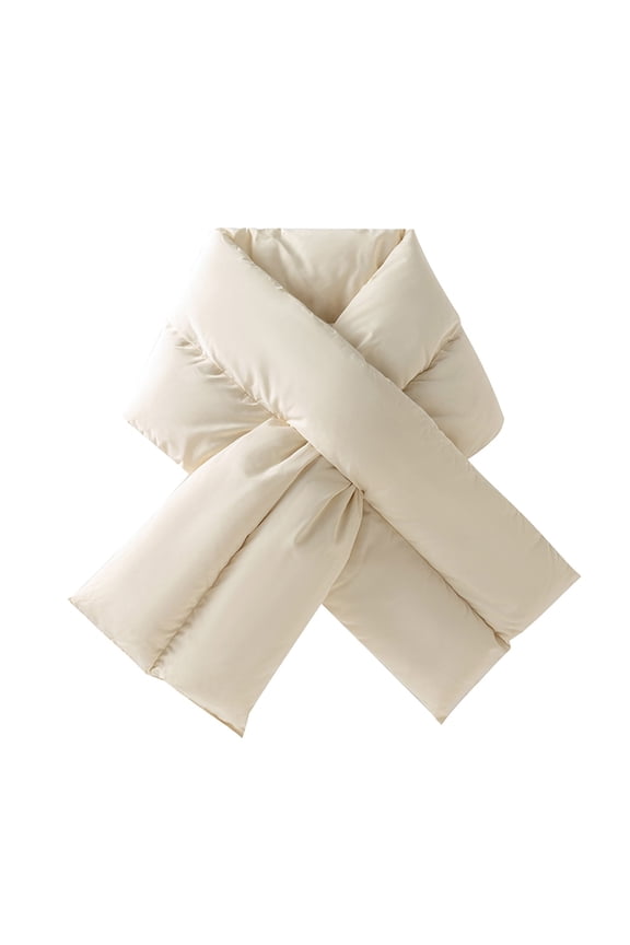 Men's And Women's Winter Solid Neck Protection Windproof Warm Cotton Scarves