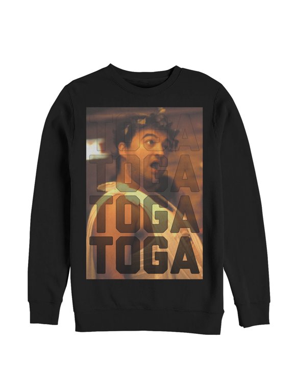 Men's Animal House Bluto Toga Sweatshirt Black Medium