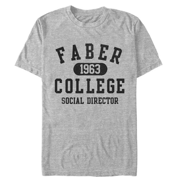Men's Animal House Faber College Social Director Graphic Tee Athletic Heather 5X Large
