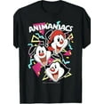thumbnail image 1 of Men's Animaniacs Yakko Wakko Cotton T-Shirt - Comfortable Round Neck, Short Sleeve, Vibrant Cartoon Print, All-Season Casual Wear, Leisure Clothing | Vibrant Cartoon Tee | Cotton Fabric, 1 of 5