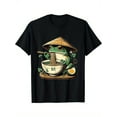 thumbnail image 1 of Men's Anime Graphic T-Shirt - Kawaii Frog Eating Ramen with Japanese Text - 100% Cotton 220gsm Soft Regular Fit Short Sleeve Round Neck Casual Tee for Anime Lovers, Anime T Shirt, 1 of 6