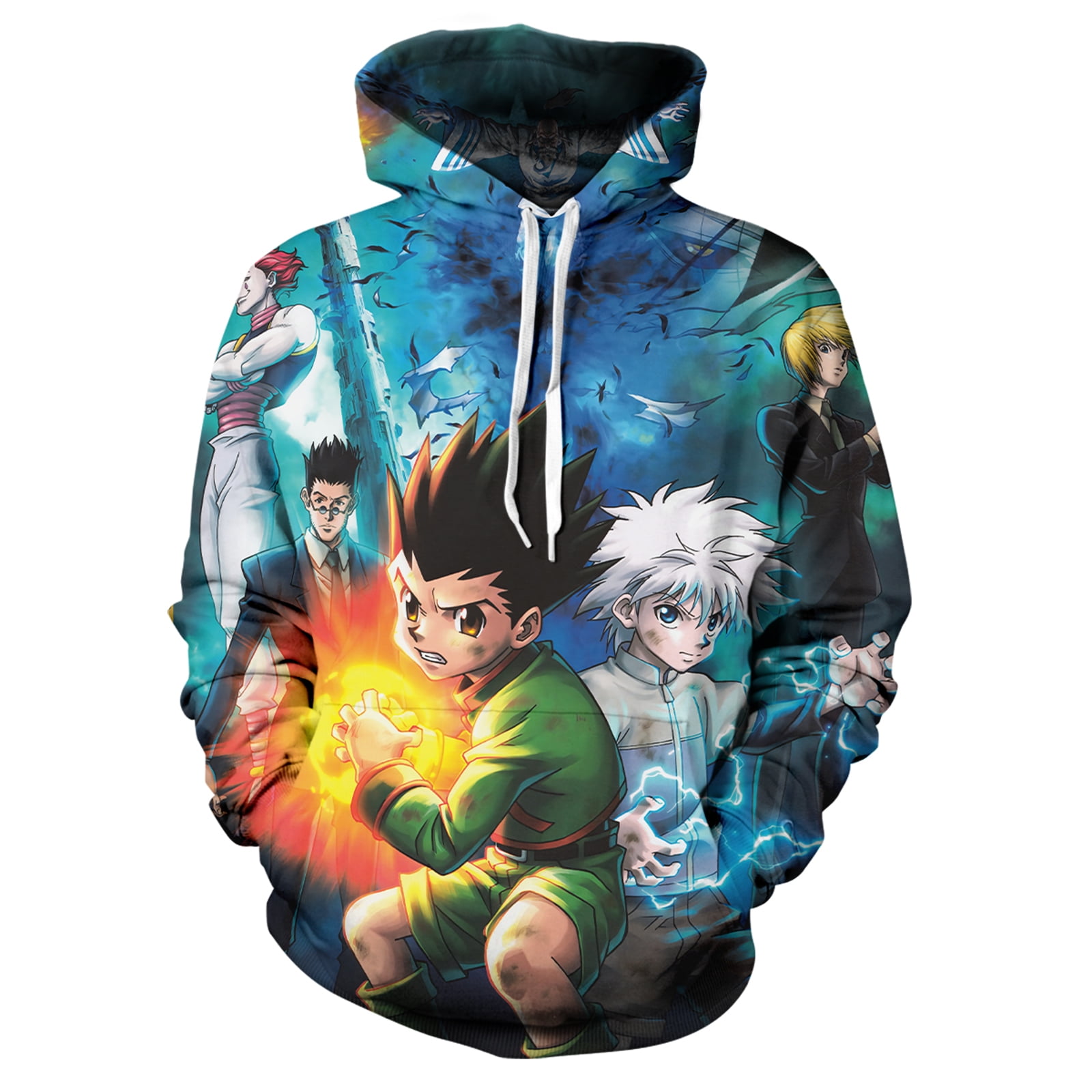 Men's Anime Hoodie H-unter x Hunter Hoodie 3D Printed Cartoon Cosplay