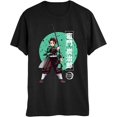thumbnail image 1 of Men's Anime T-Shirt Tomioka Giyuu Kamado Nezuko 100 Cotton Summer Breathable Short Sleeves, 1 of 12