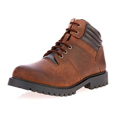 mens casual dress ankle boots El General Men’s Brown Woven Ankle Boots with Zipper 45184 CABALLERO / 7 US main image 0