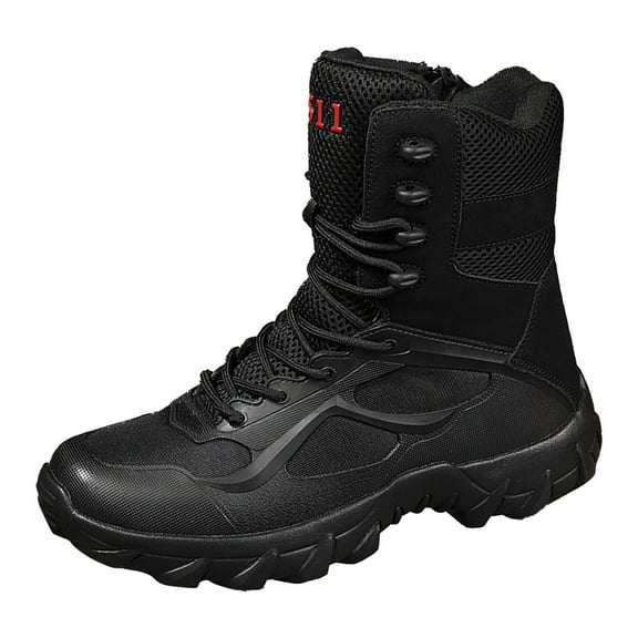 Men's Ankle Boots Large Size Breathable Outdoor Hiking High Top Training Footwear for Adventurous Adventures