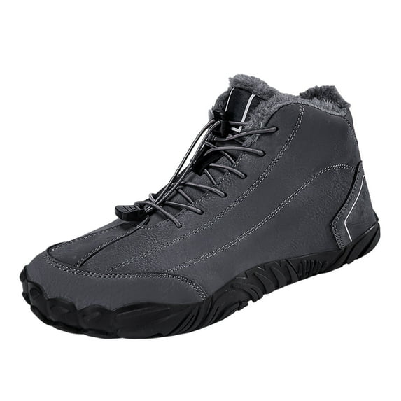 Men's Ankle Boots Winter Boots With Elastic Lace Up Comfort For Cold Weather