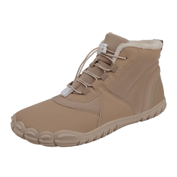 Men's Ankle Boots Winter Fashion Comfortable -On Lined Outdoor Hiking Shoes Durable Lightweight Casual Footwear for Cold Weather