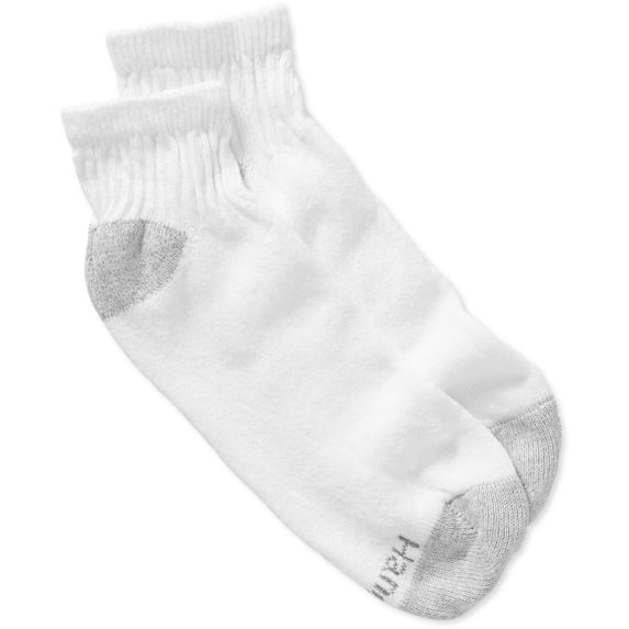 Men's Ankle Sock, White, 6-Pack