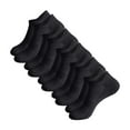 thumbnail image 1 of Men's Ankle Socks 5 Pairs Of Mesh Thin Sweat Sports Short Solid Boat Cotton Socks, 1 of 1