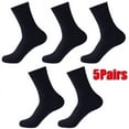 thumbnail image 1 of Men s Ankle Socks 5 Pairs Thick Cushion Running Socks Dark blue, 1 of 7