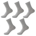 thumbnail image 1 of Men s Ankle Socks 5 Pairs Thick Cushion Running Socks Light gray, 1 of 7