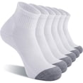 thumbnail image 1 of Men's Ankle Socks 6-Pack, Cushioned Athletic Running Socks with Arch Support, Breathable for Work & Sports, 1 of 5