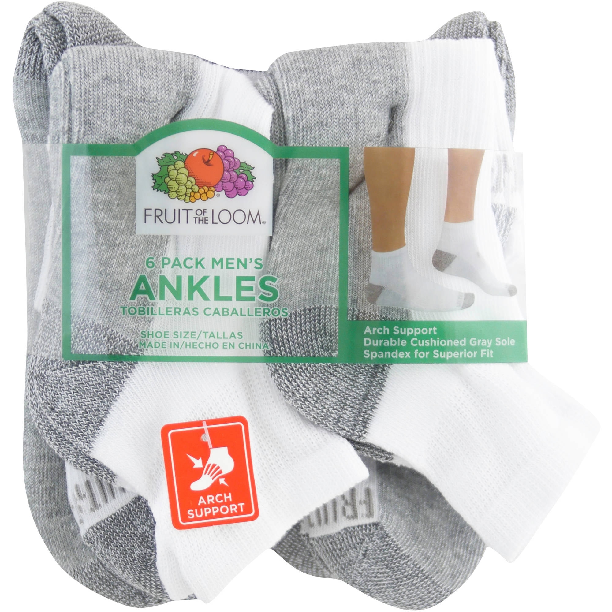 Men's Ankle Socks 6-Pack