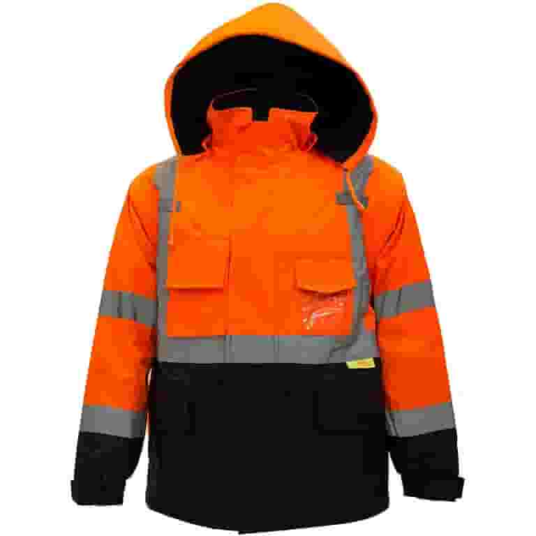 Men's Ansi Class High Visibility Safety Bomber Jacket With