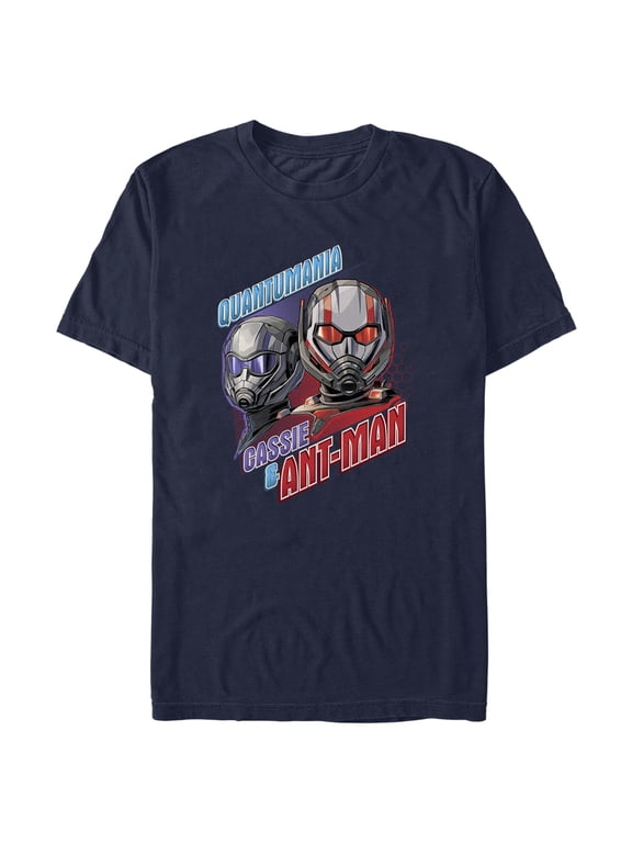 Men's Ant-Man and the Wasp: Quantumania Cassie and Ant-Man Graphic Tee Navy Blue Large