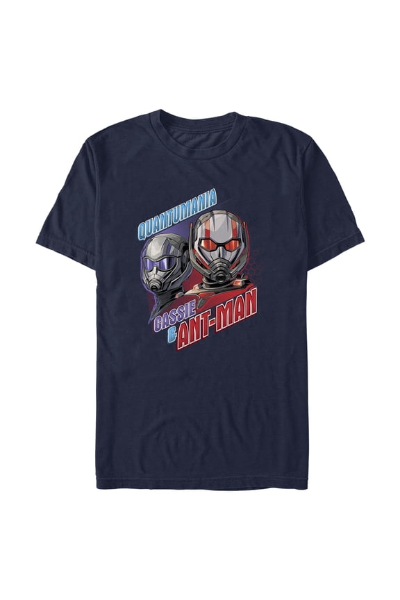 Men's Ant-Man and the Wasp: Quantumania Cassie and Ant-Man Graphic Tee Navy Blue Large