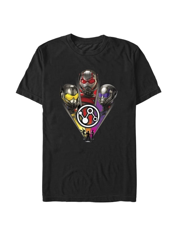 Men's Ant-Man and the Wasp: Quantumania Team Helmets Graphic Tee Black 2X Large