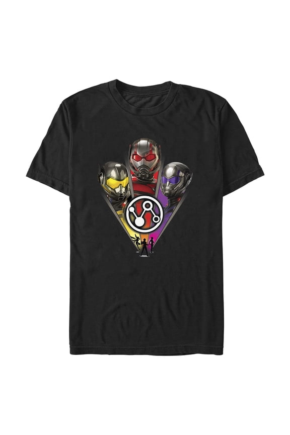 Men's Ant-Man and the Wasp: Quantumania Team Helmets Graphic Tee Black Large