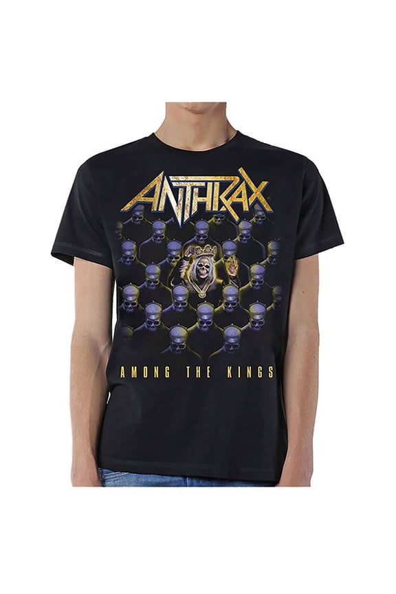 Men's Anthrax Among The Kings Slim Fit T-shirt Small Black