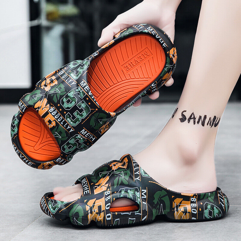 mens cushioned slippers