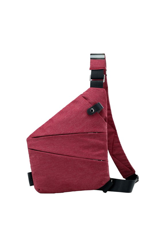 Men's Anti-Theft Chest Bag, Lightweight Crossbody Shoulder Bag with Hidden Zipper, Large Capacity Tear-Resistant Oxford Bag for Travel, Commute, Outdoor