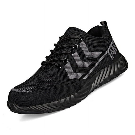 Men's Anti-smashing Anti-puncture Flying Woven Breathable Wear-resistant Protective Safety Shoes
