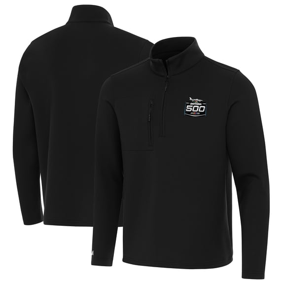 Men's Antigua Black 2026 Daytona 500 Insider Quarter-Zip Pullover