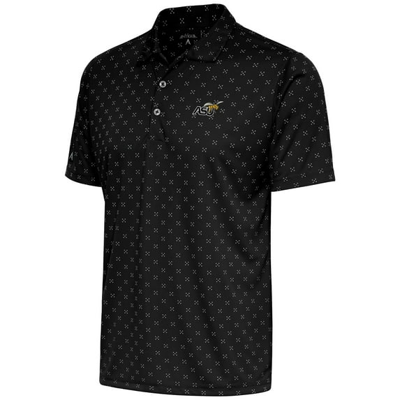 Men's Antigua Black Alabama State Hornets Spark Polo