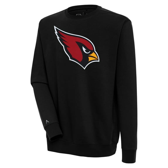 Men's Antigua Black Arizona Cardinals Victory Pullover Sweatshirt