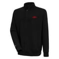 thumbnail image 1 of Men's Antigua  Black Arkansas Razorbacks Victory Quarter-Zip Pullover Top, 1 of 1