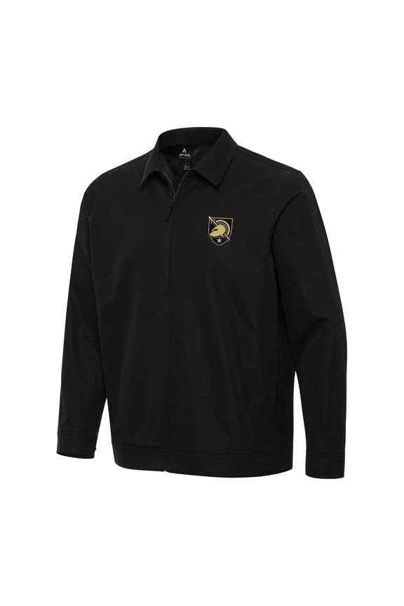 Men's Antigua Black Army Black Knights Pivot Full-Zip Jacket