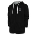 thumbnail image 1 of Men's Antigua Black Austin FC Brushed Metallic Logo Victory Full-Zip Hoodie, 1 of 1