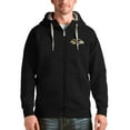 thumbnail image 1 of Men's Antigua Black Baltimore Ravens Victory Full-Zip Hoodie, 1 of 1