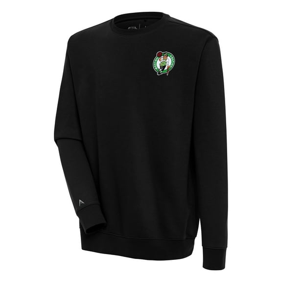 Men's Antigua  Black Boston Celtics Victory Pullover Sweatshirt